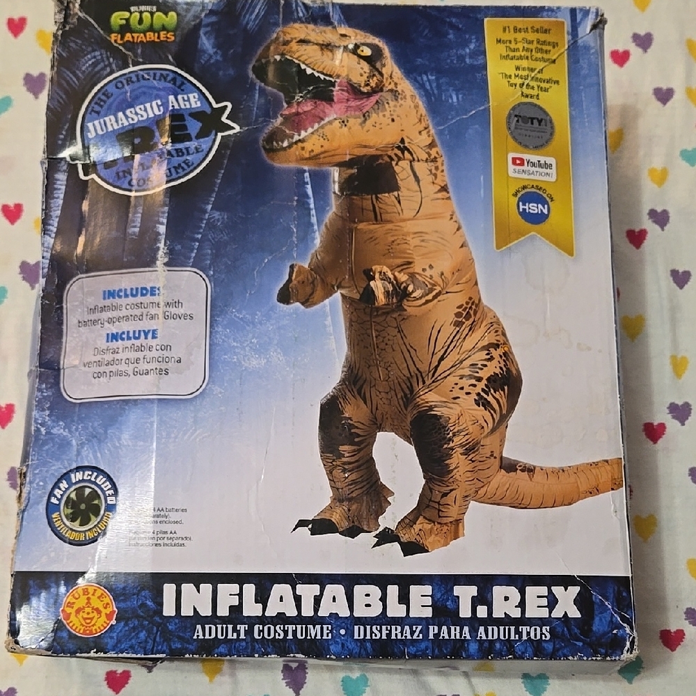 Inflatable T-Rex Costume - Brown